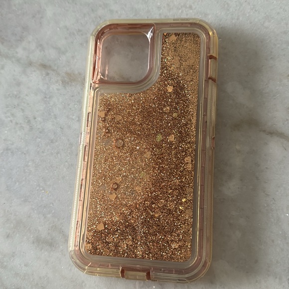 Rose Gold Heart Jewels iPhone 12 Pro Max Phone Case - Picture 3 of 5